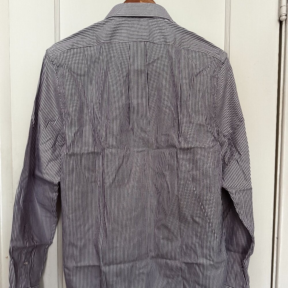 J Crew Slim Bowery stretch oxford shirt with button-down collar * Med * Violet - Picture 3 of 6